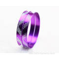 Wing Patterns Aluminium Alloy Bangles Wide Colorful Bracelet